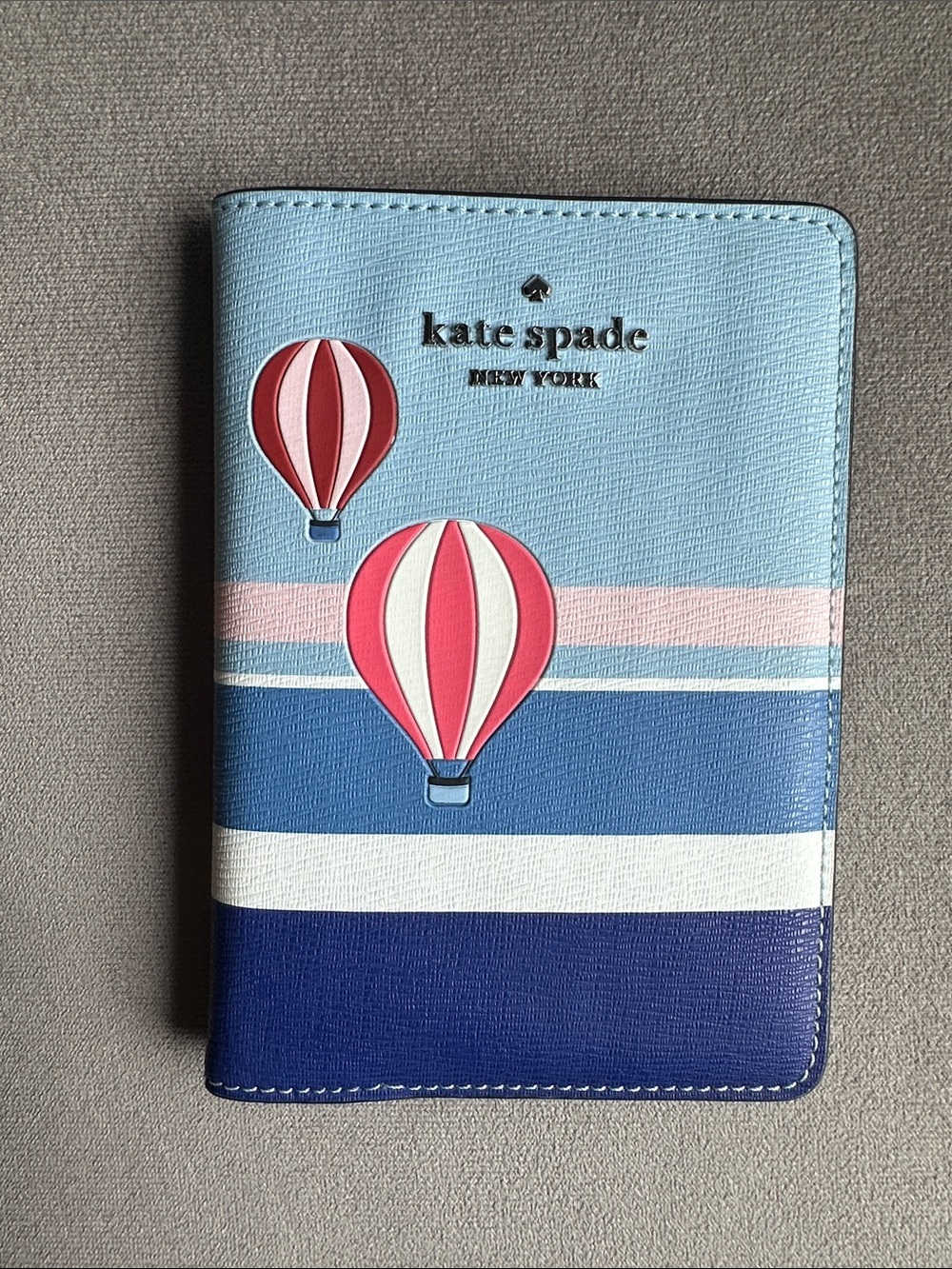 kate spade Blue & Pink Hot Air Balloon Passport Cover
